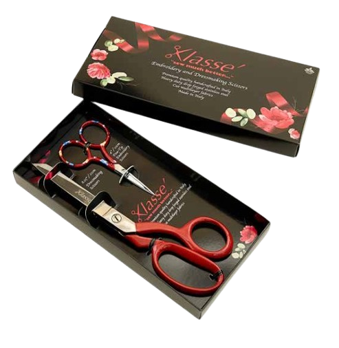 Klasse 2 Piece Premium Italian Scissor Set | Dressing Making & Embroidery Scissors