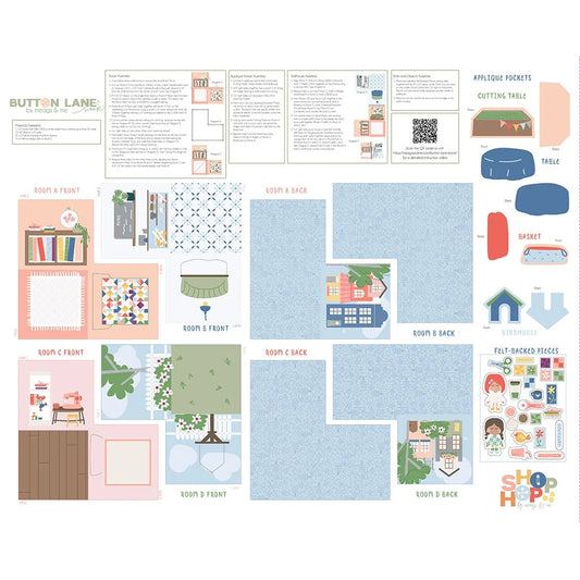 Shop Hop | Button Lane 54" Book Panel