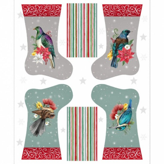 Festive Stocking 90cm Panel 82230-102