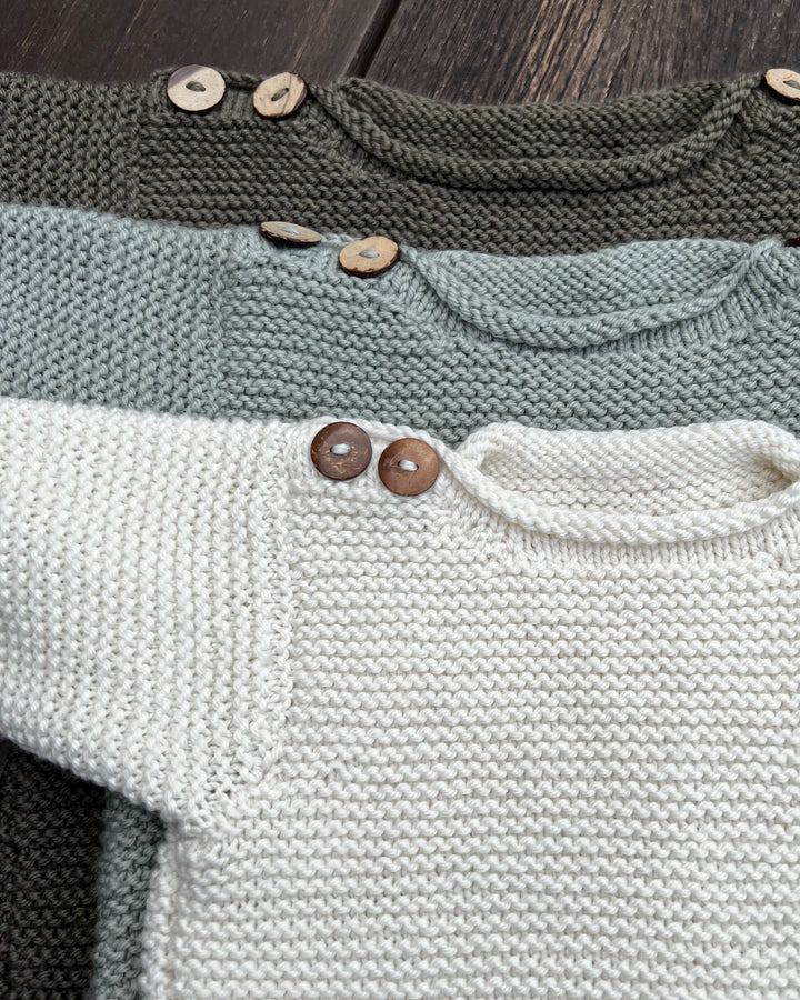 Georgie Jumper 4ply & 8ply | The Kiwi Stitch & Knit Co