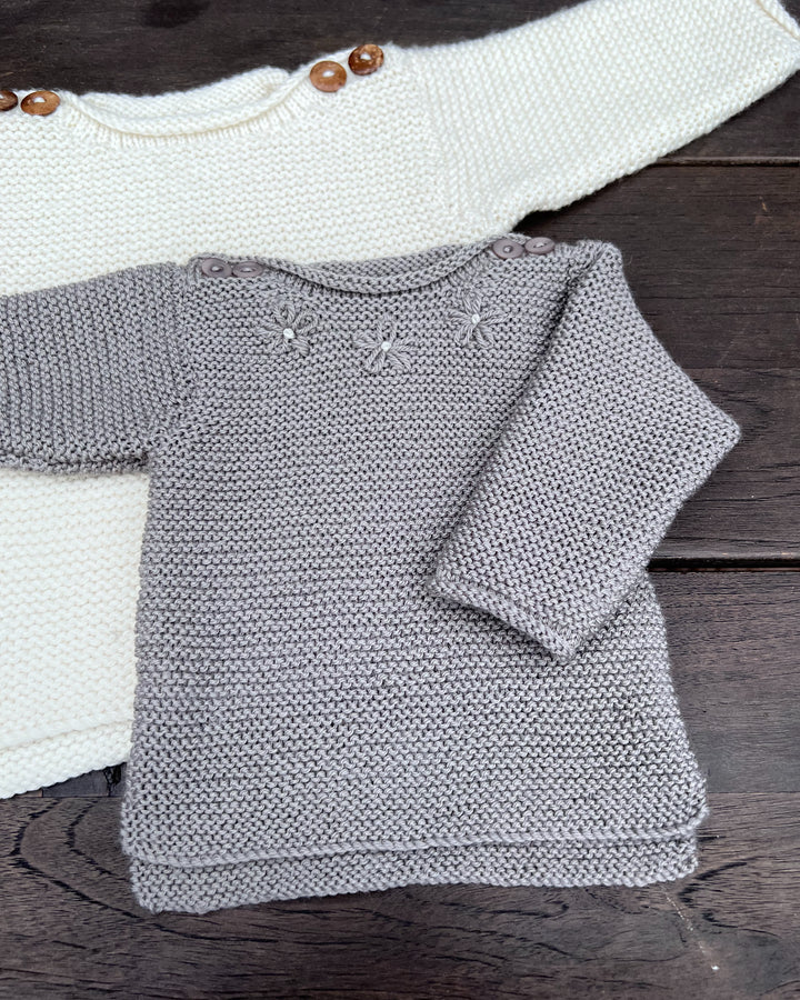 Georgie Jumper 4ply & 8ply | The Kiwi Stitch & Knit Co