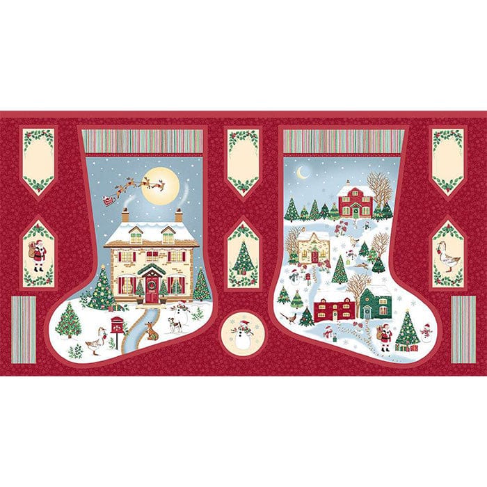 Country Christmas | 60cm Stocking Panel | 96290-116