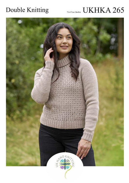 Lace Polo Neck Jumber | UKHKA 265